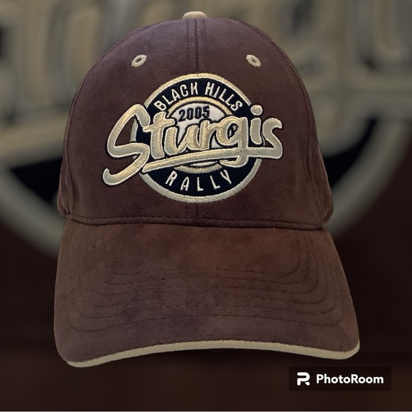 Sturgis 2005 Black Hills Rally Hat By Hi-Way Distributing Brown Suede Adjustable - Picture 16 of 16